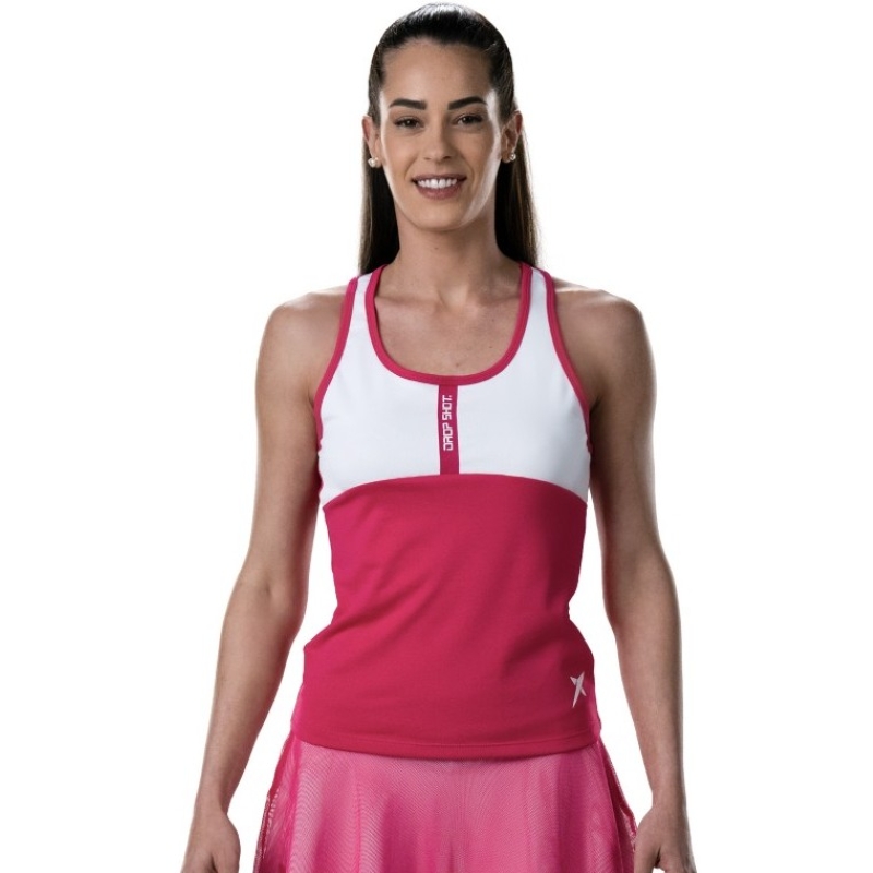 Drop Shot Sol Azalea Rosa Weiß T-Shirt