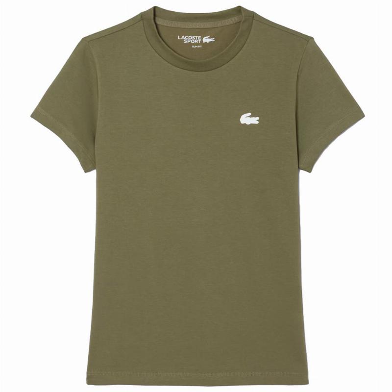 Lacoste Sport T-Shirt in Grün Khaki für Damen
