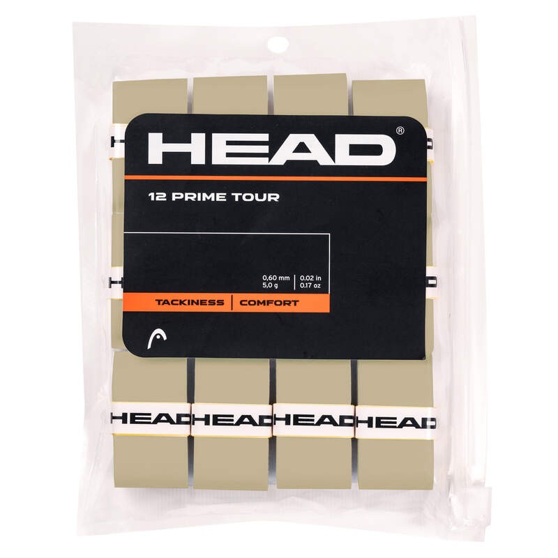 Blister Overgrips Head Prime Tour Gris 12 Unidades