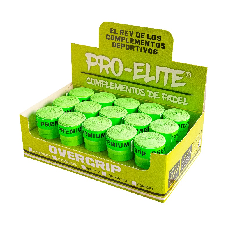 Caja Pro Elite Premium Liso Verde 30 Overgrips