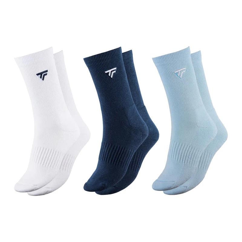 Calcetines Tecnifibre Classic Blanco Marino Glaciar 3 Pares