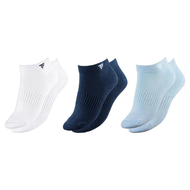 Calcetines Tecnifibre Low Cut Blanco Marino Glaciar 3 Pares