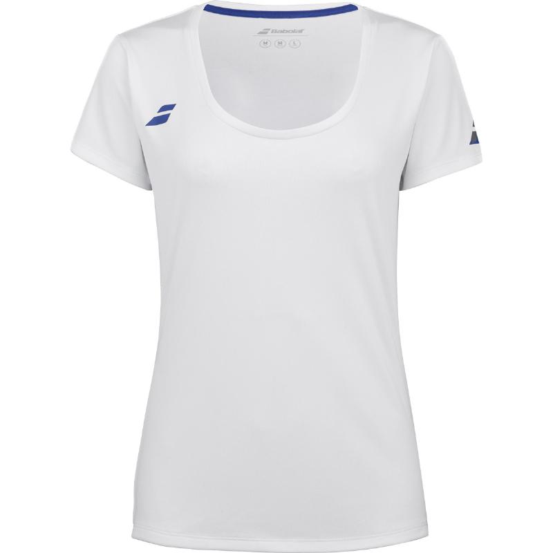 Camiseta Babolat Play Capsleeve Blanco Mujer
