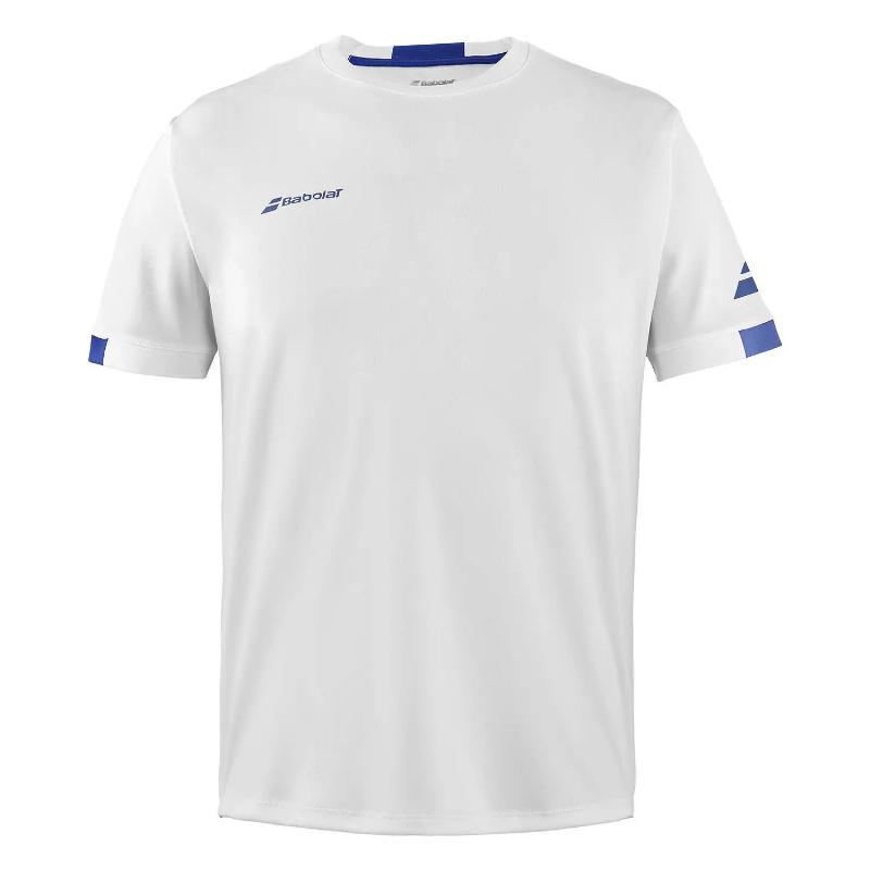 Camiseta Babolat Play Crew Neck Blanco Junior