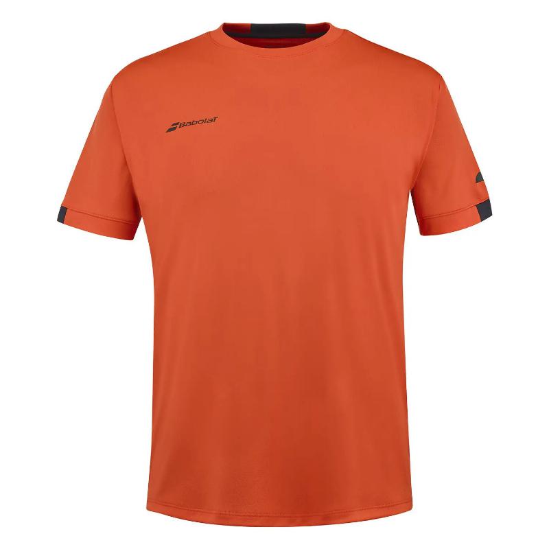 Camiseta Babolat Play Crew Neck Rojo Naranja Junior