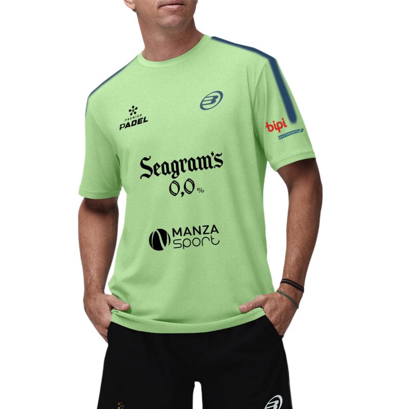 Camiseta Bullpadel Paquito Montse Verde Acido Vigore