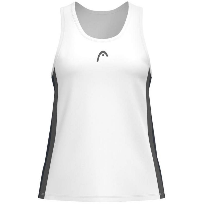 Camiseta Head Club 25 Tech Azul Marino Blanco Mujer