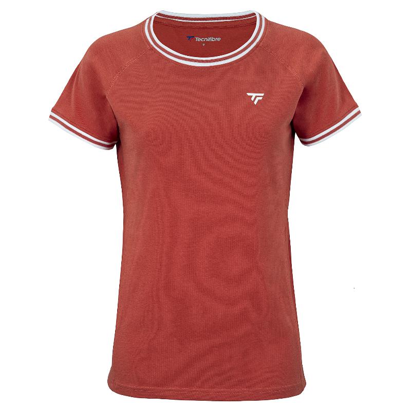 Camiseta Tecnifibre Team Stretch Terracota Mujer