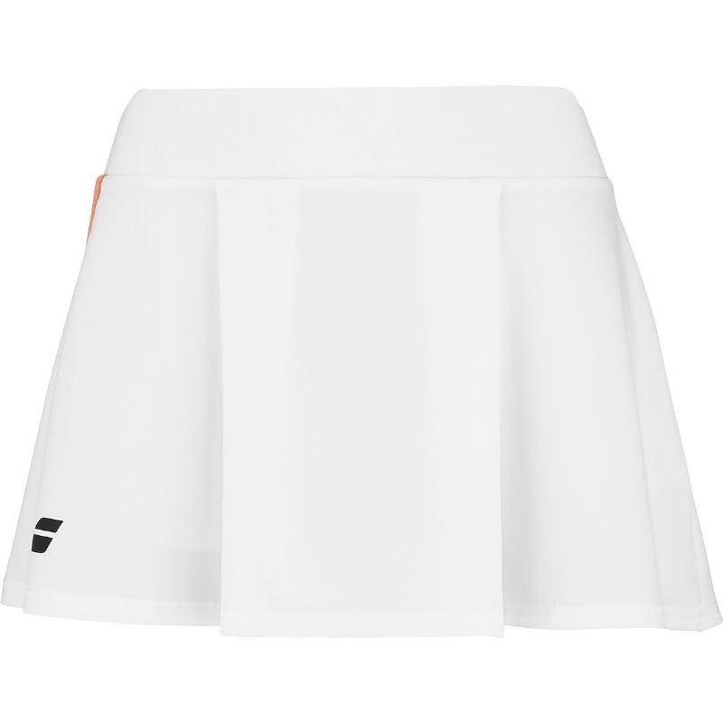 Falda Babolat Play Blanco Naranja Junior