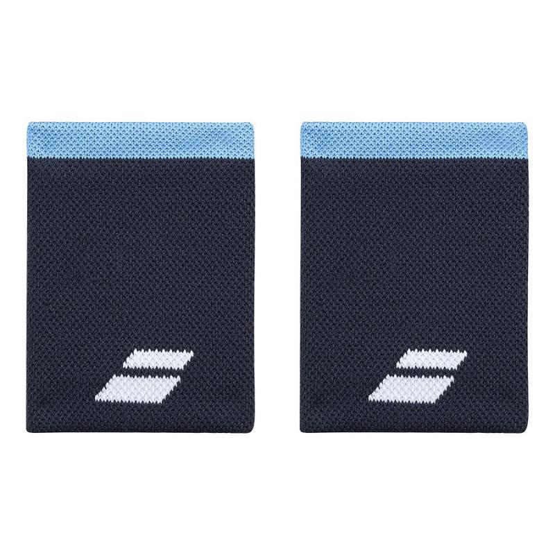 Muñequeras Babolat Logo Jumbo Azul 2 Unidades