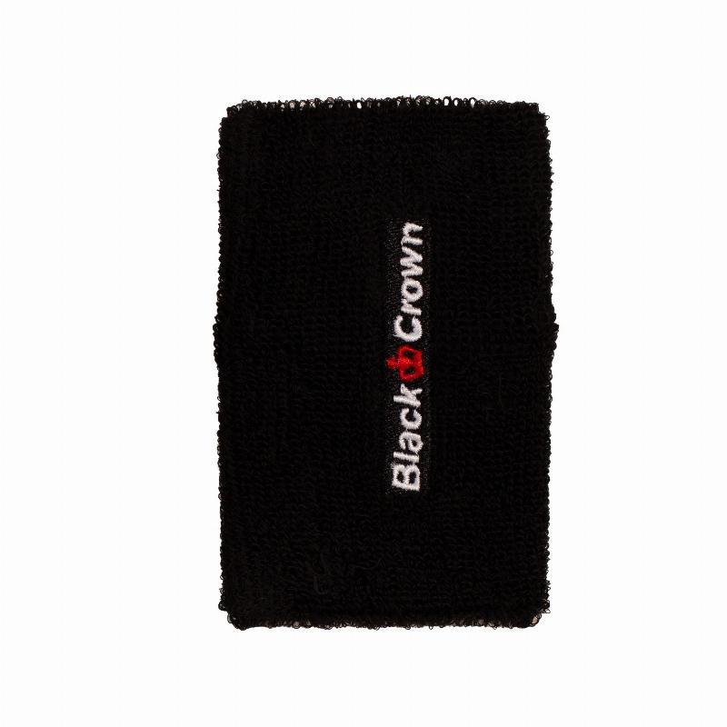 Muñequeras Black Crown Largas Negro 2 Unidades