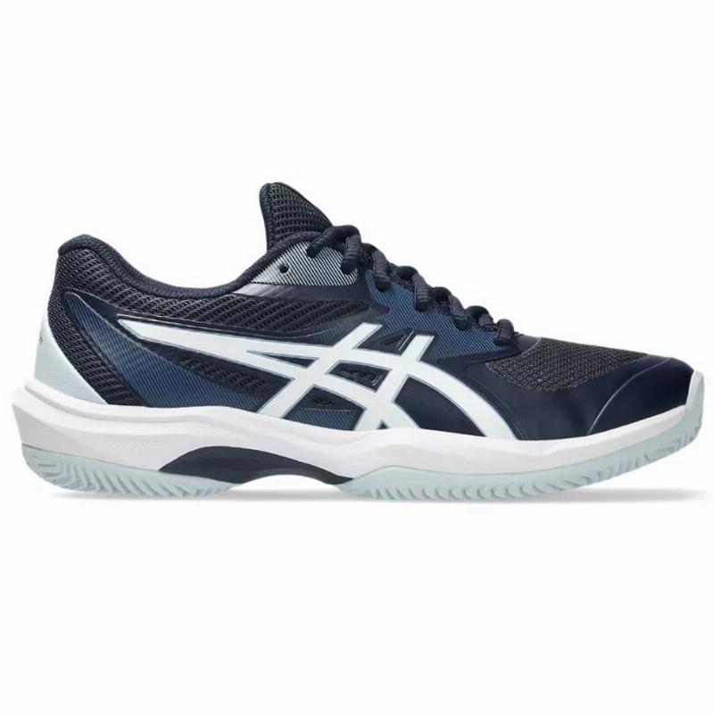 Zapatillas Asics Game FF Clay Azul Medianoche Blanco Mujer