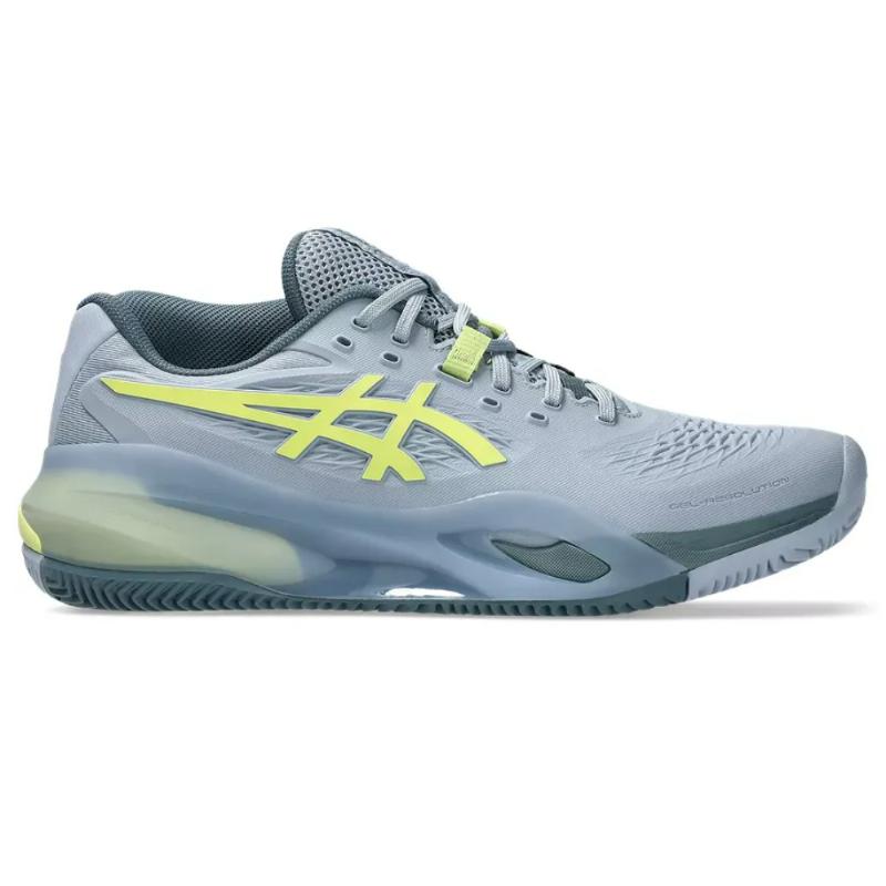 Zapatillas de Padel Asics Gel Resolution X Clay Gris Verde Pistacho