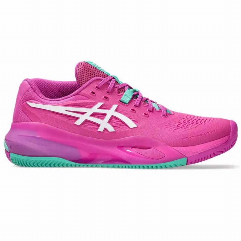 Zapatillas Asics Gel Resolution X Clay Rosa Blanco