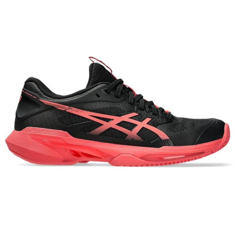 Zapatillas Asics Solution Speed FF 4 Clay Negro Rojo Mujer