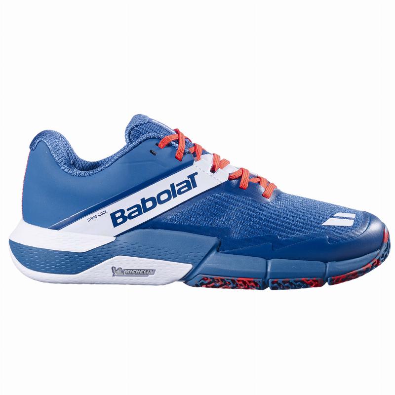 Zapatillas Babolat Movea 2 Azul Petroleo Rojo