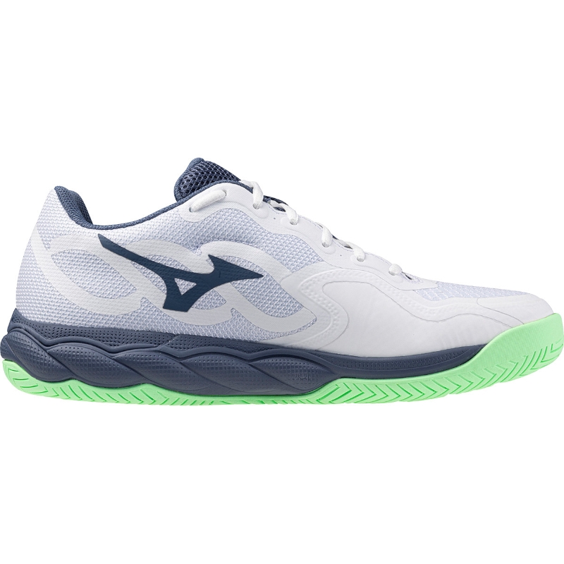 Zapatillas Mizuno Wave Enforce Court Clay Blanco Verde Azul