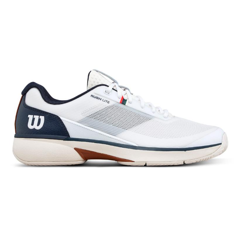 Zapatillas de Padel Wilson Rush Lite 5 Clay Blanco Azul Marino